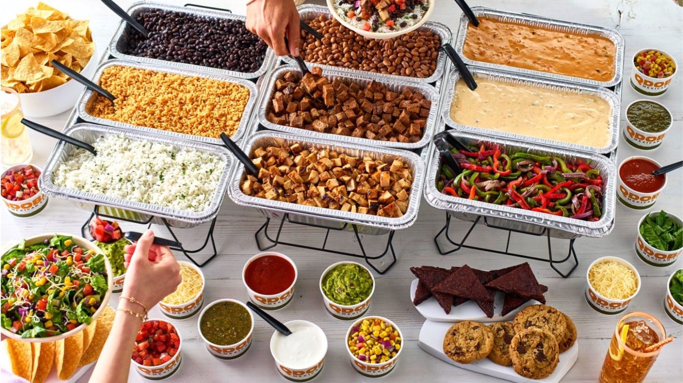 Qdoba Catering Setup